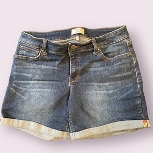Crown & Ivy Rolled Cuff Jean Shorts Size 6